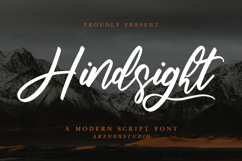 hindsight-modern-script-font