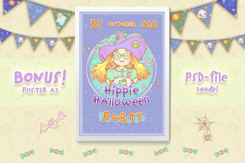 hippie-halloween-set-ai-eps10-png-objects
