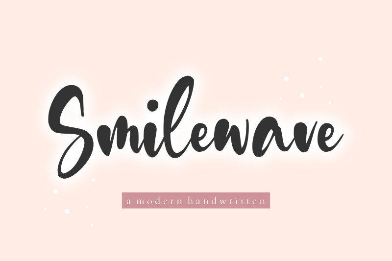 smilewave-modern-handwritten-font