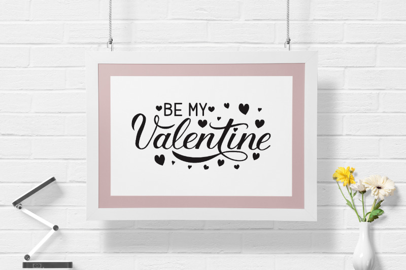 be-my-valentine-calligraphy-svg