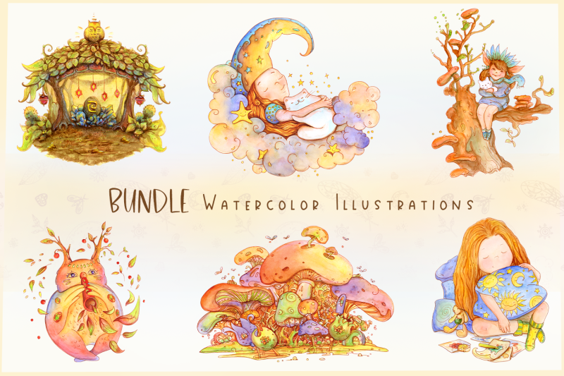 watercolor-illustrations-bundle-6-dreamy-illustrations