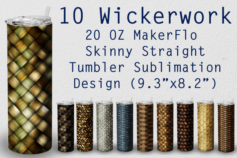 10-tumbler-straight-20-oz-sublimation-wickerwork-wrap-design