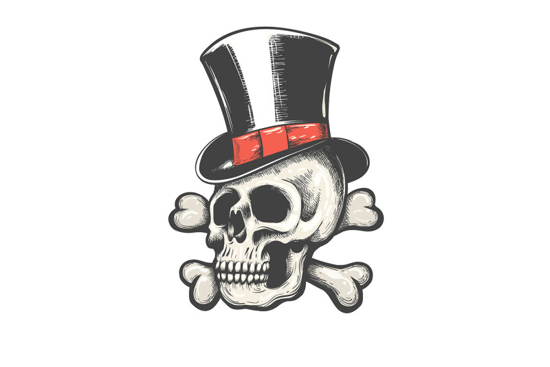 skull-and-bones-in-gentleman-cylinder-hat