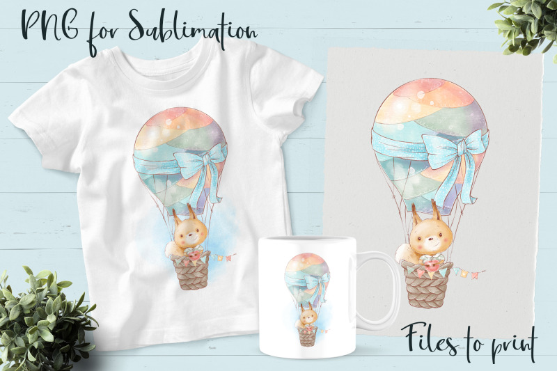 cute-squirrel-sublimation-design-for-printing