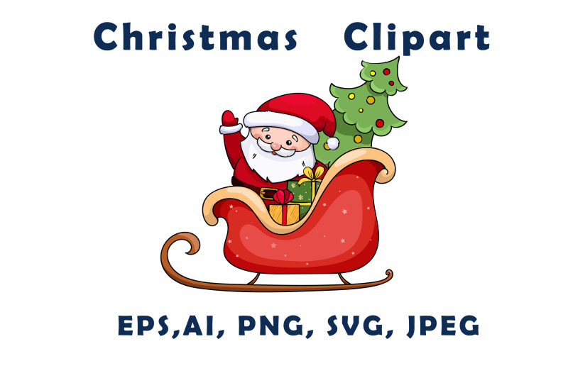 santa-claus-riding-a-sleigh