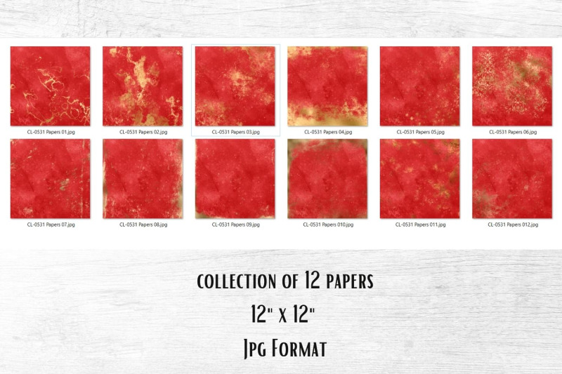 watercolor-red-and-gold-papers