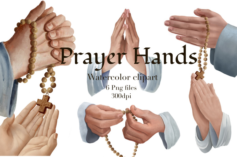 hands-watercolor-clipart-praying-hands-hands-with-rosary