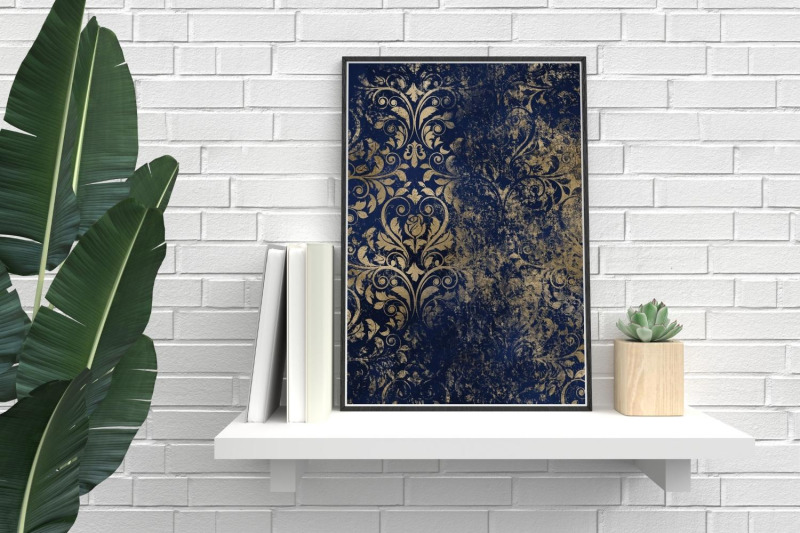blue-watercolor-amp-gold-papers