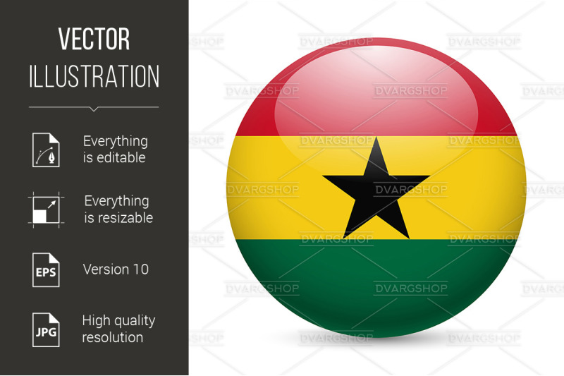 round-glossy-icon-of-ghana