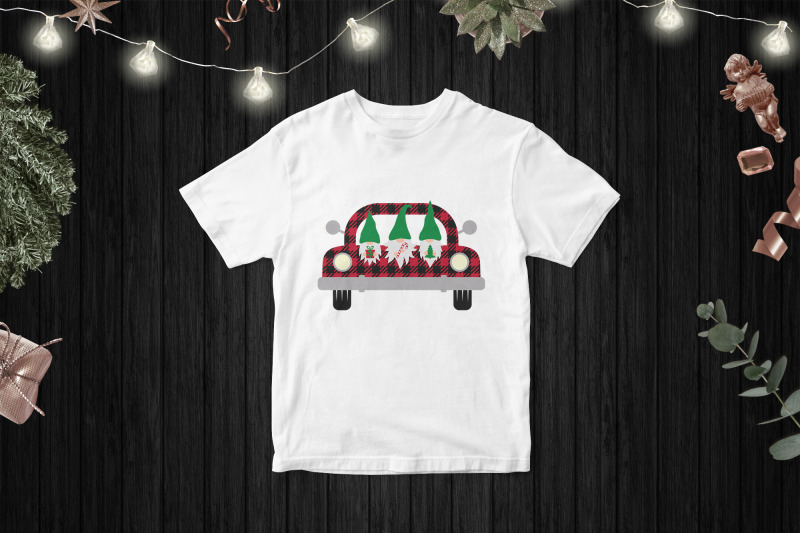 christmas-retro-truck-with-gnomes-svg-buffalo-plaid-pickup