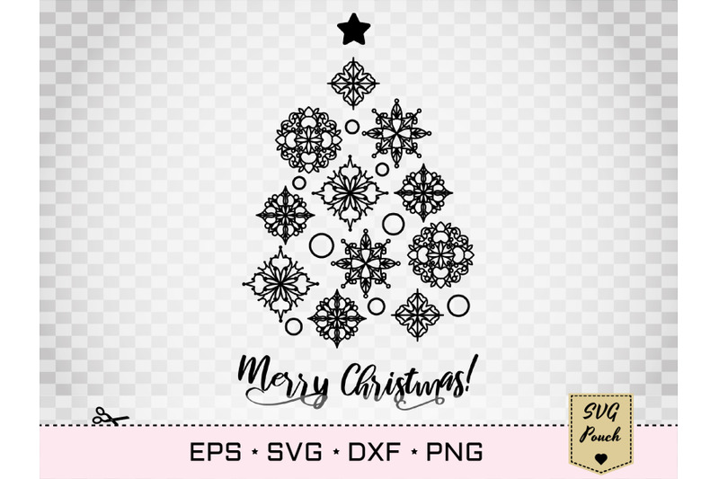 snowflakes-christmas-tree-svg