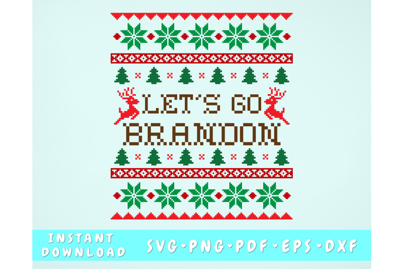 let-039-s-go-brandon-ugly-christmas-sweater-svg