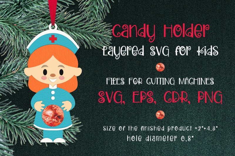 nurse-christmas-ornament-candy-holder-template-svg