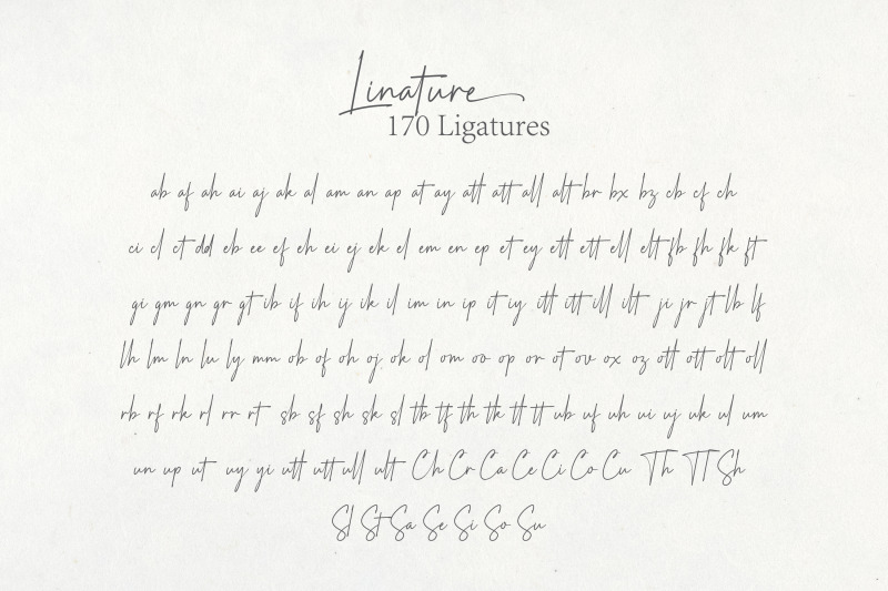 linature-signature-font