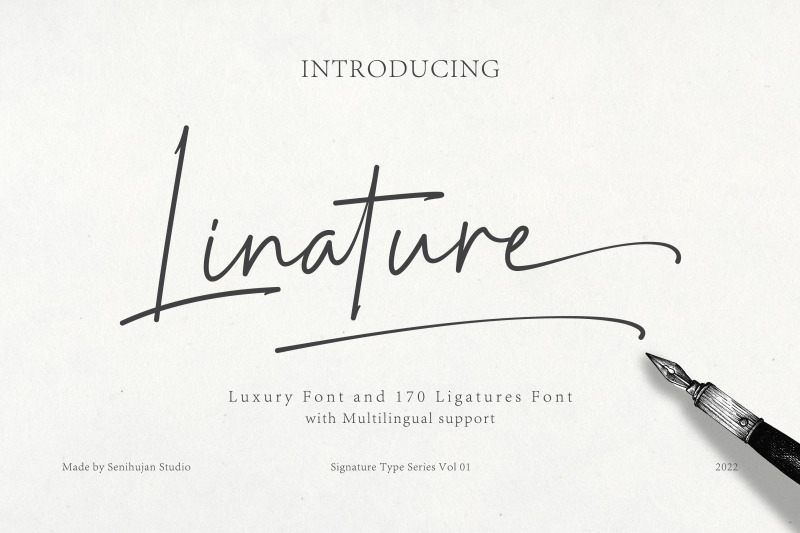 linature-signature-font