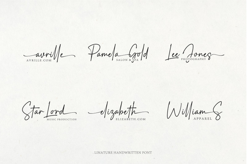 linature-signature-font