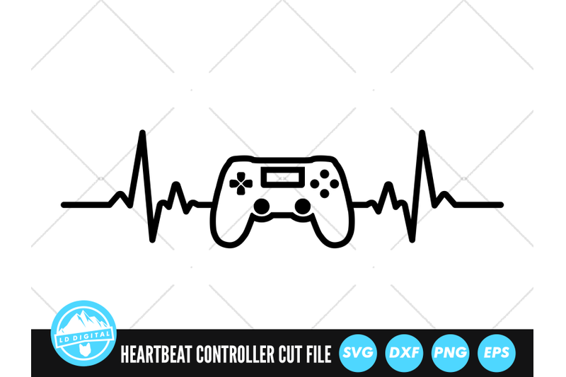 heartbeat-line-controller-svg-gaming-cut-file-ecg-ekg-svg