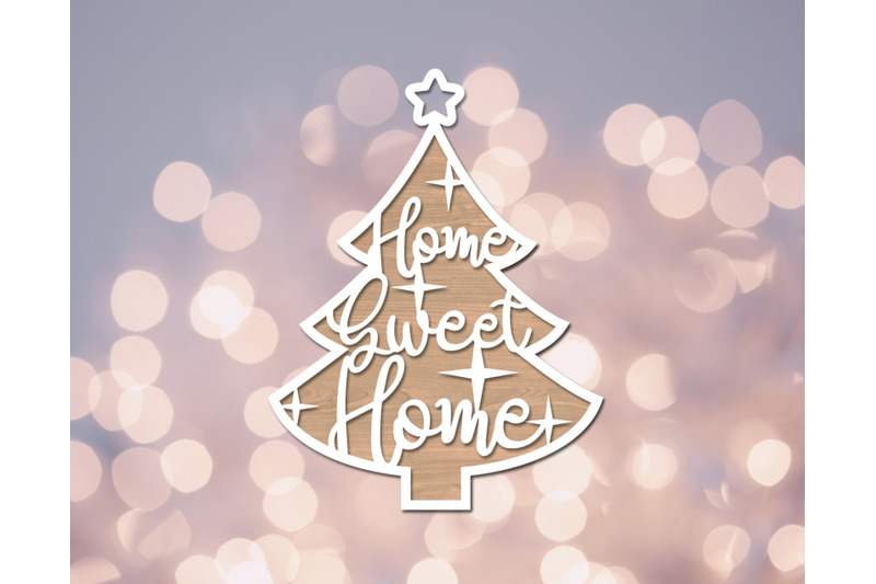 home-sweet-home-ornament-laser-svg-cut-file