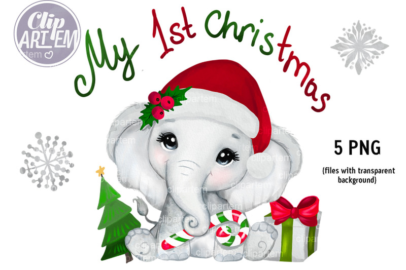 cute-christmas-elephant-girl-new-year-5-png-clip-art-sublimation