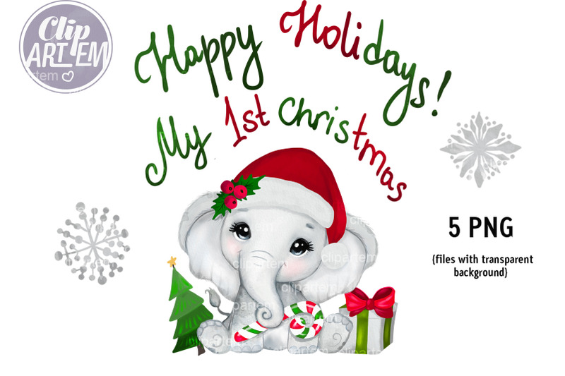 cute-christmas-elephant-girl-new-year-5-png-clip-art-sublimation