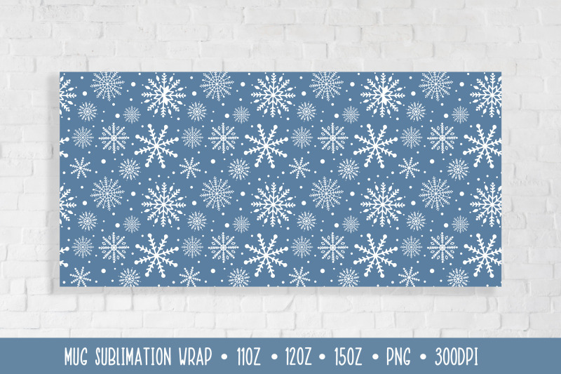 winter-snowflakes-mug-sublimation-design-christmas-mug-wrap