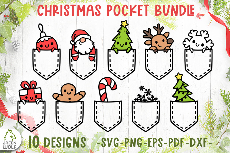 cute-christmas-pocket-svg-bundle-funny-christmas-t-shirt-svg-design