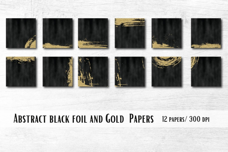 abstract-black-foil-amp-gold-papers