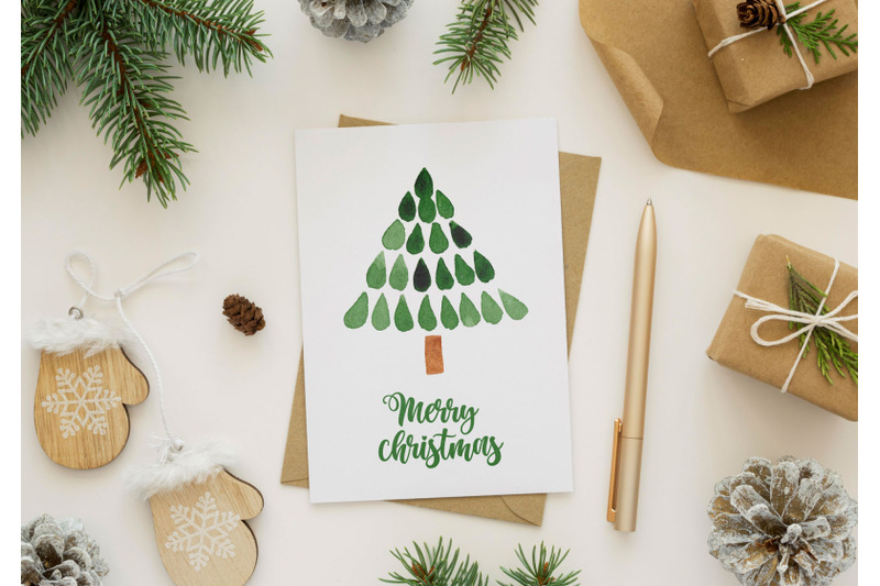 watercolor-card-with-christmas-tree