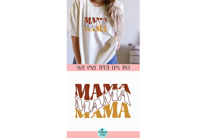 Mama wavy svg, mom svg By Midmagart | TheHungryJPEG