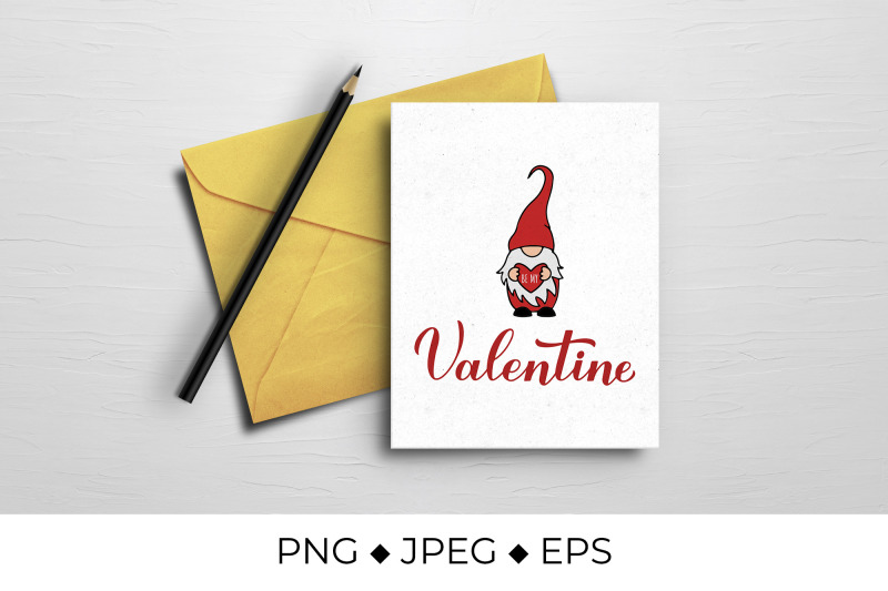 be-my-valentine-lettering-cute-gnome-sublimation