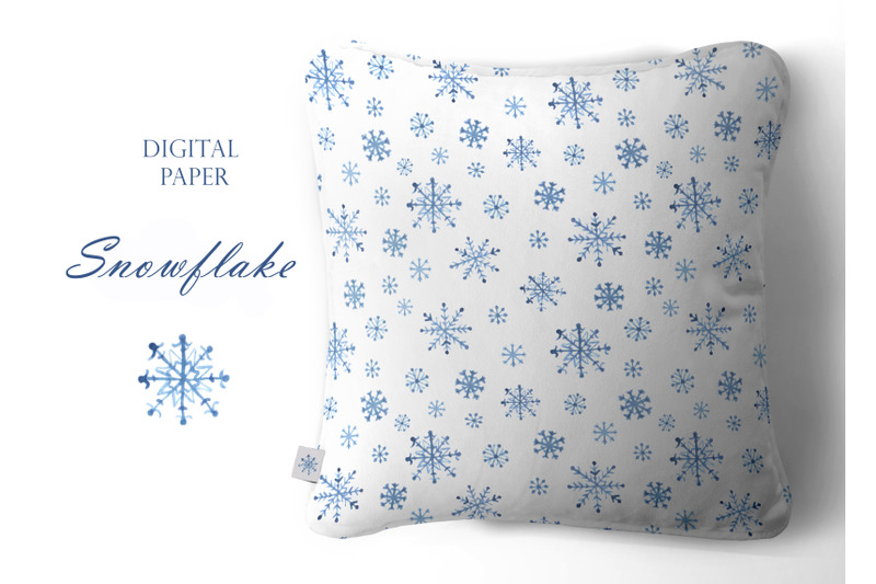 snowflake-watercolor-digital-paper-seamless-pattern-winter-christmas