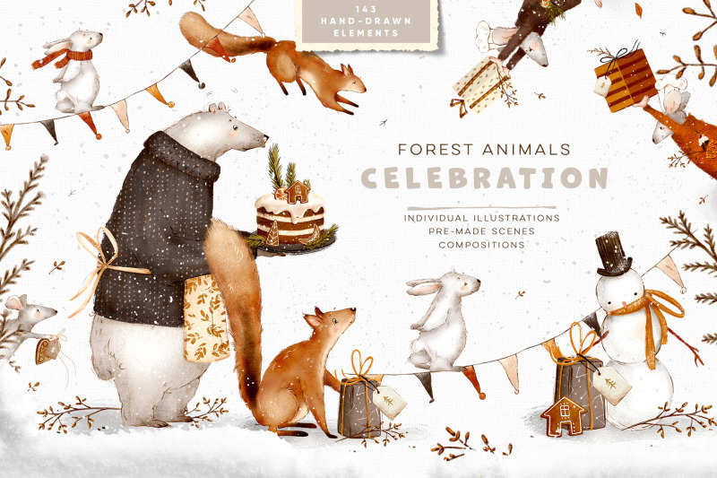 forest-animals-celebration