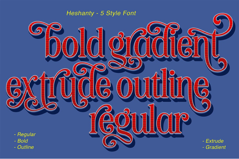 heshanty-typeface