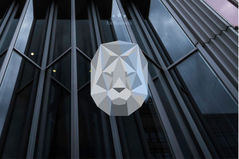 lion-face-origami-logo