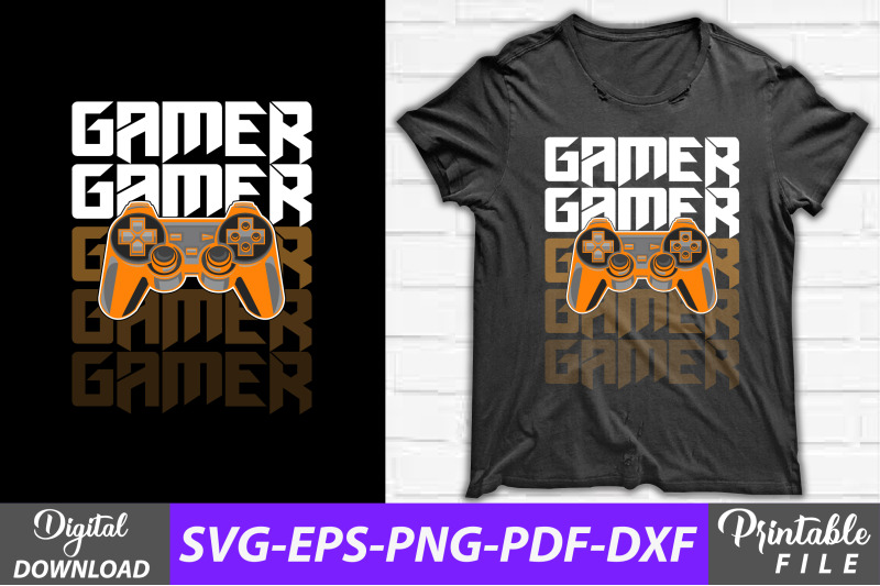 gamer-video-gamer-vintage-retro-design