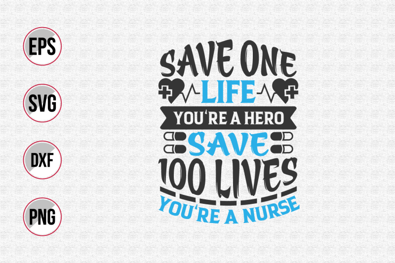 nurse-typographic-slogan-design-vector