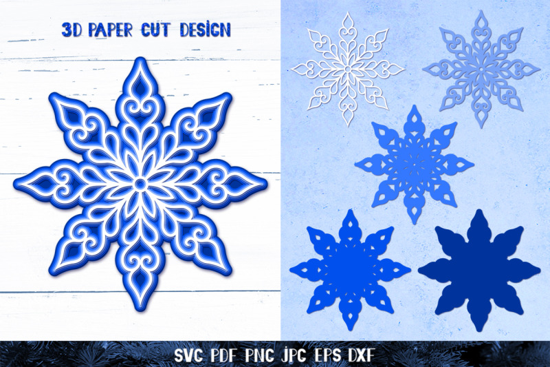3d-snowflakes-papercut-bundle-svg-3d-layered-snowflakes-svg