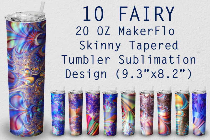 10-tumbler-tapered-20-oz-sublimation-fairy-wrap-design