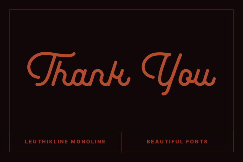 leuthikline-beautiful-monoline-font