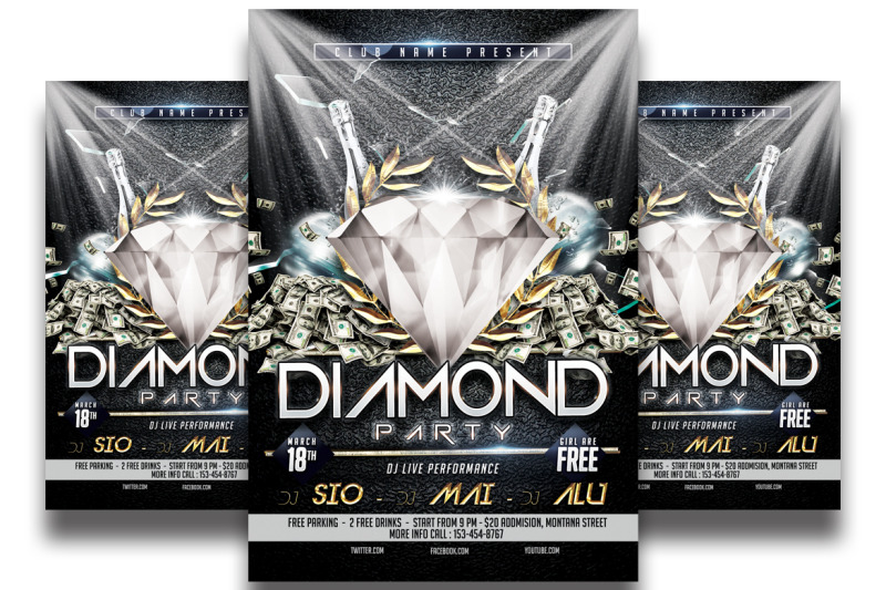 diamond-party-flyer-tempalte