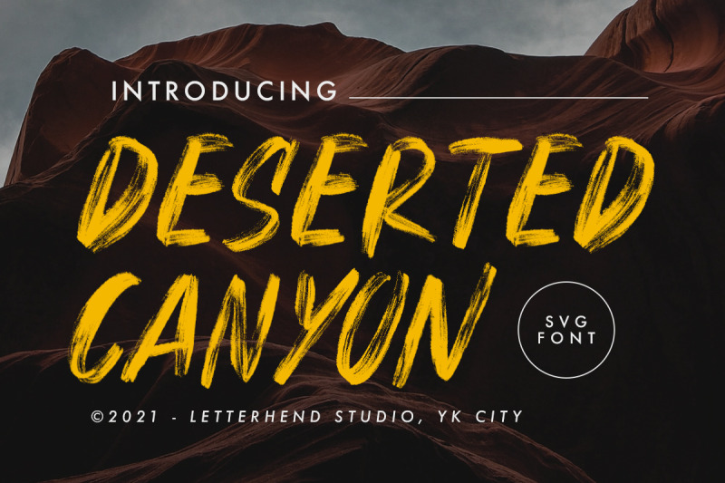 deserted-canyon-svg-font