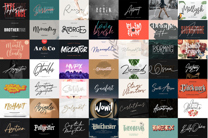 font-collection-mega-typeface-bundle-maulana-creative