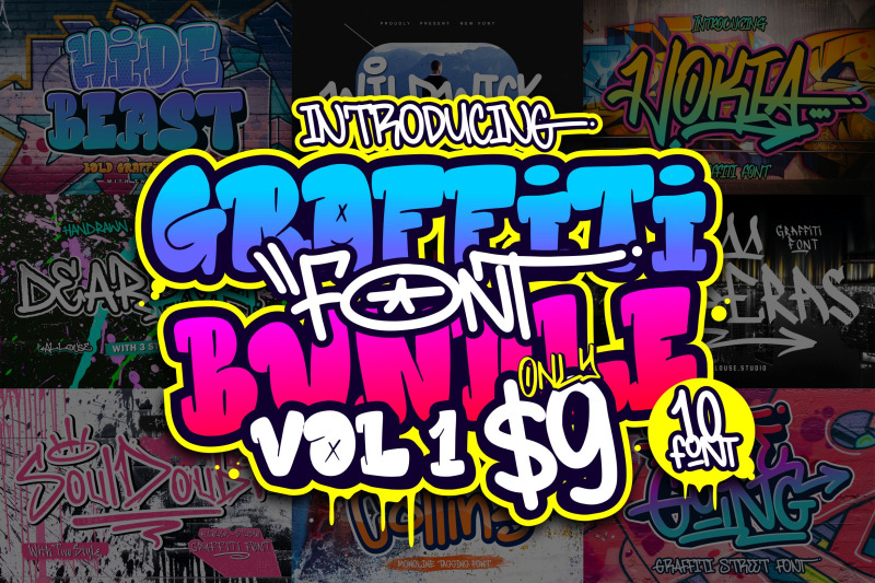 graffiti-font-bundle-vol-i