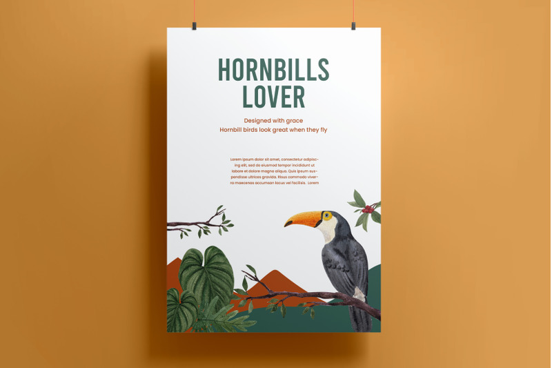 hornbills-bird-watercolor