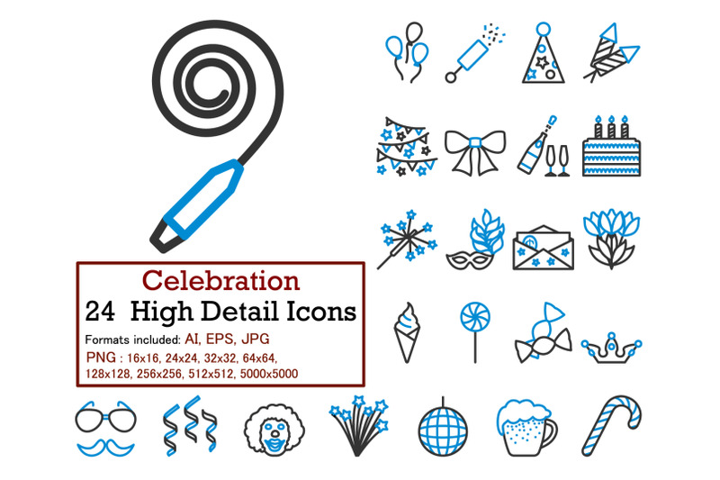 celebration-icon-set