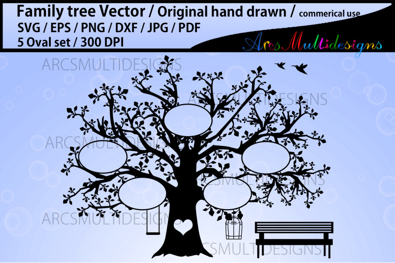 family-tree-5-oval-template