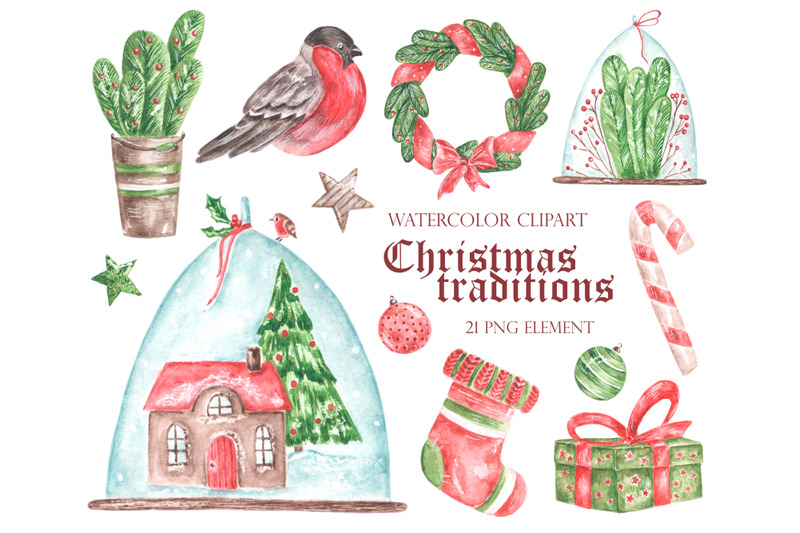 christmas-watercolor-clipart-new-year-winter-christmas-holidays