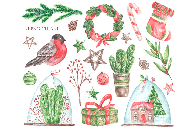 christmas-watercolor-clipart-new-year-winter-christmas-holidays