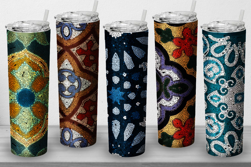 10-tumbler-tapered-20-oz-sublimation-mosaic-wrap-design