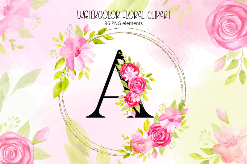 watercolor-floral-alphabet-clipart